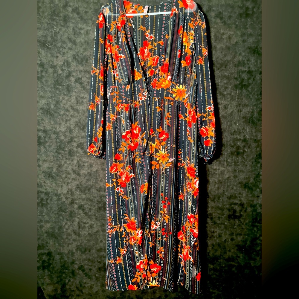 Sheer long sleeve cover up